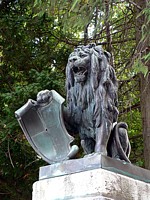 Le chteau de Gorgier, lion
