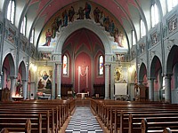 Intérieur de l'église Sacré-Coeur