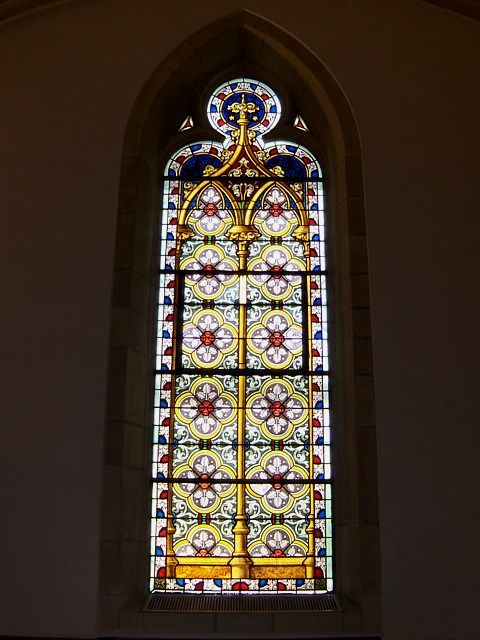Un vitrail du temple de Boudry