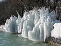 Sculpture de glace à Areuse