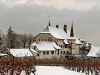Château d'Auvernier en hiver