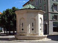 La fontaine aux six pompes, La Chaux-de-Fonds