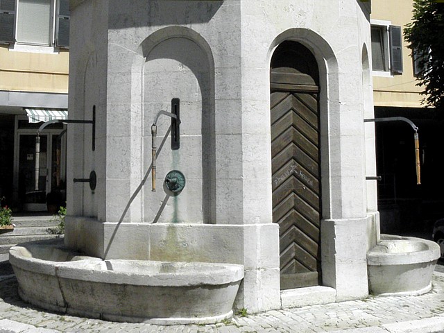 Fontaine aux six pompes à La Chaux-de-Fonds