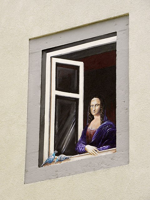 Fenêtre en trompe-l'oeil à La Chaux-de-Fonds