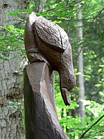Canard sculpté