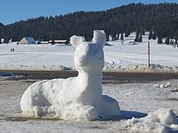 Sculpture de neige aux Taillères