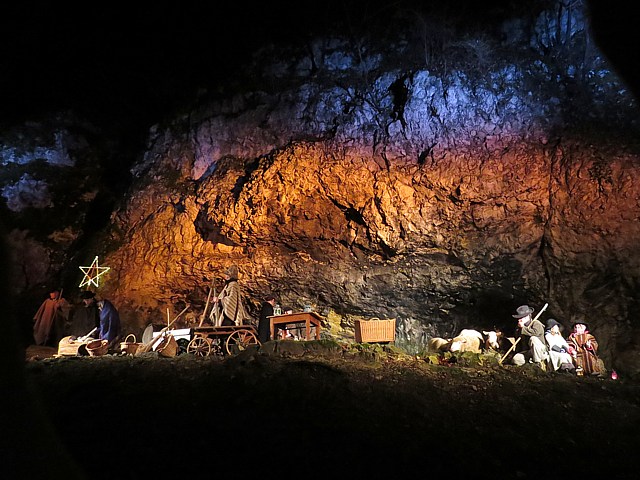 Crche vivante aux grottes de l'Ermitage