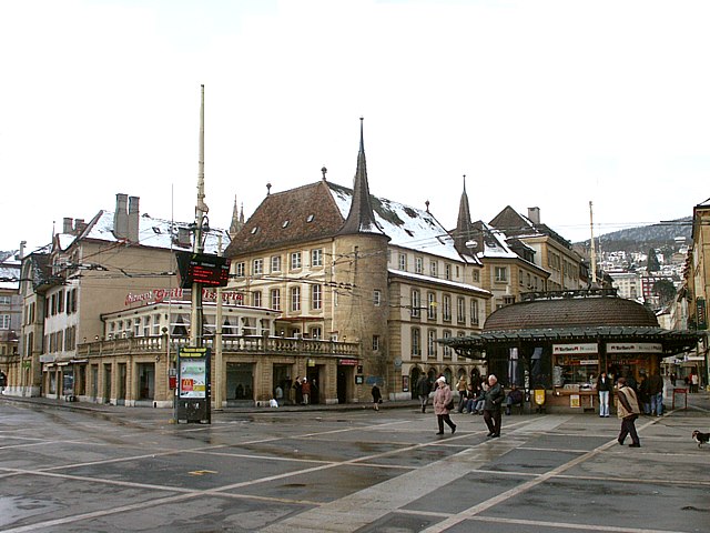 La place Pury de Neuchâtel