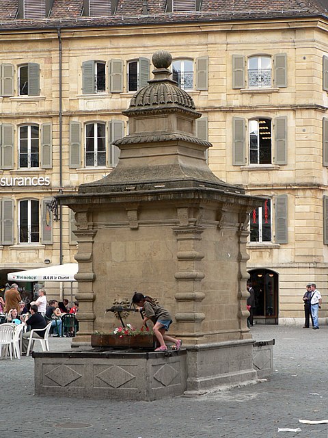Le puits des Halles à Neuchâtel