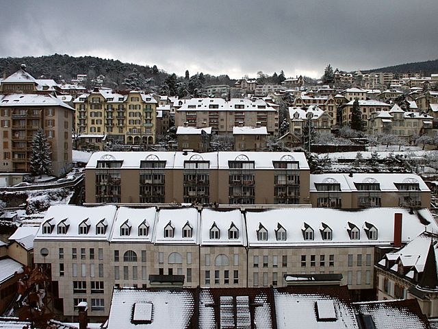 La ville sous la neige