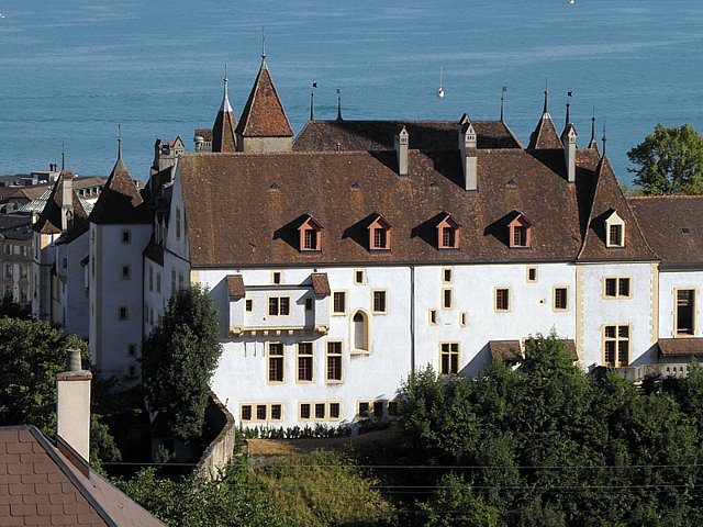 Le château de Neuchâtel, façade nord