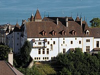 la façade nord du château de Neuchâtel