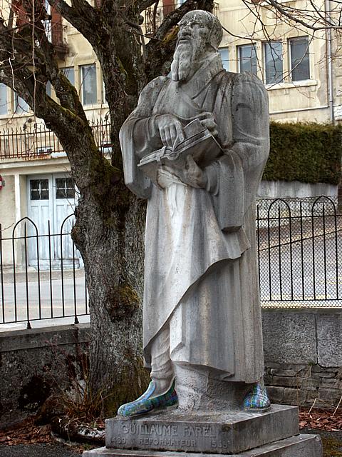 Statue de Guillaume Farel  La Chaux-de-Fonds