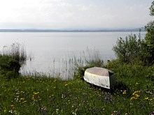 Barque au bord de l'eau