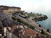 L'esplanade du Mont-Blanc à Neuchâtel