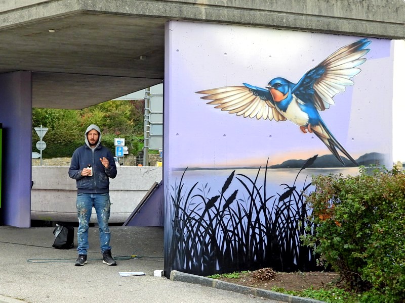 Kesh et une fresque  Saint-Blaise