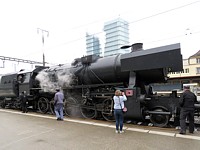 Locomotive à vapeur à Neuchâtel