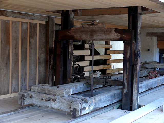 Scie à bois du moulin de Bayerel
